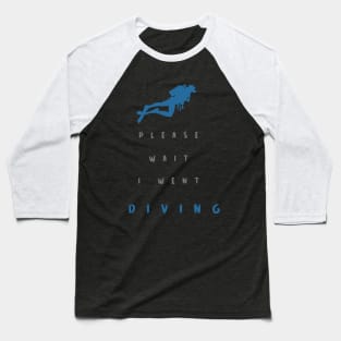 underwater diver sea depth passion snorkeling Baseball T-Shirt